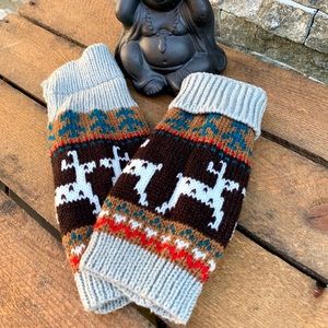 ✨BOHO KNIT HAND ARM WARMER FINGERLESS GLOVES
